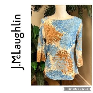 Gorgeous J. McLaughlin Catalina Fabric Top Size Large
